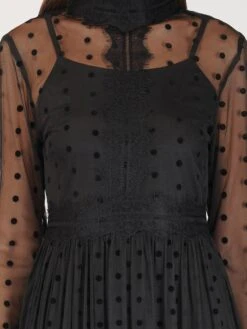 Roman Lola Polka Dot Midi Dress In Black 21 Roman Lola Polka Dot Midi Dress In Black -Tulle Clothing 12 5 04d4ad39 c60a 4e17 8884 81f0aa7433ea