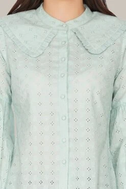 Jerri Cotton Broderie Shirt In Pastel Green -Tulle Clothing 13 7b78b99b 7cdc 4bbd 9d12 9bdfc8d8f9be