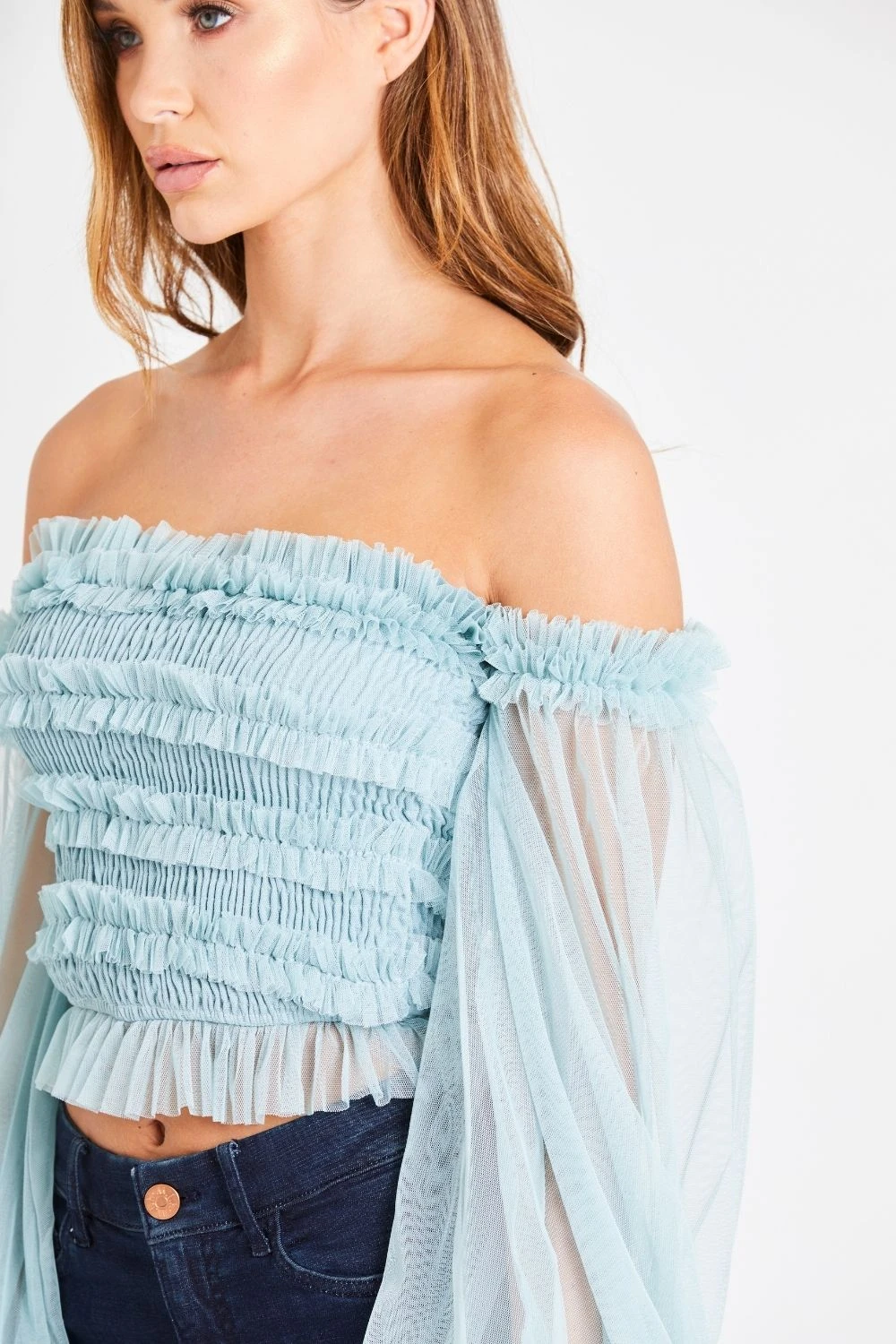 Rolf Top In Teal 6 Rolf Top In Teal - Image 4