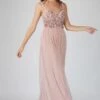 Riva Embellished Corset Maxi Dress In Pink -Tulle Clothing 16 4