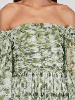 Lana Green Floral Printed Tulle Dress -Tulle Clothing 16 4 e345bc0c 43a3 4d9f 8e4b 317f82d0378d