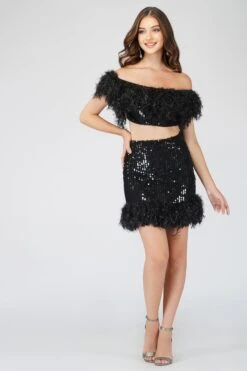 Zuri Sequin Black Feather Top 12 Zuri Sequin Black Feather Top -Tulle Clothing 1 25 Copy 199749fd bbed 4d7a be34 9bd20c532c4c