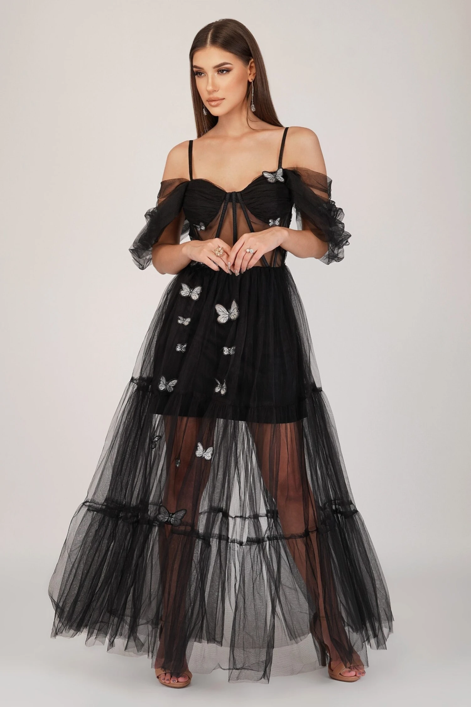 Lottie Butterfly Dress In Black 3 Lottie Butterfly Dress In Black