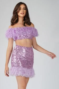 Zuri Sequin Lilac Purple Feather Top -Tulle Clothing 1 3 Copy 6406a368 6ac0 4cd5 95a6 53bc7da0b076