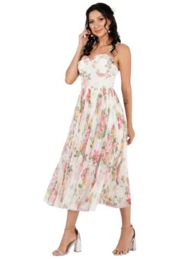 Dane Floral Tulle Corset Midi Dress 10 Dane Floral Tulle Corset Midi Dress -Tulle Clothing 1 3 0e7e6b16 613a 42a8 8b3c 8ce324a8b58a