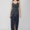 Jolie Embellished Maxi Dress In Navy Blue 1 Jolie Embellished Maxi Dress In Navy Blue -Tulle Clothing 1 40 Copy