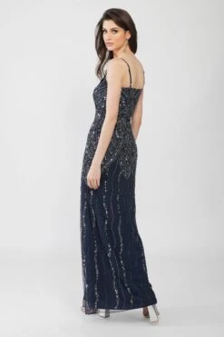 Jolie Embellished Maxi Dress In Navy Blue -Tulle Clothing 1 42 Copy