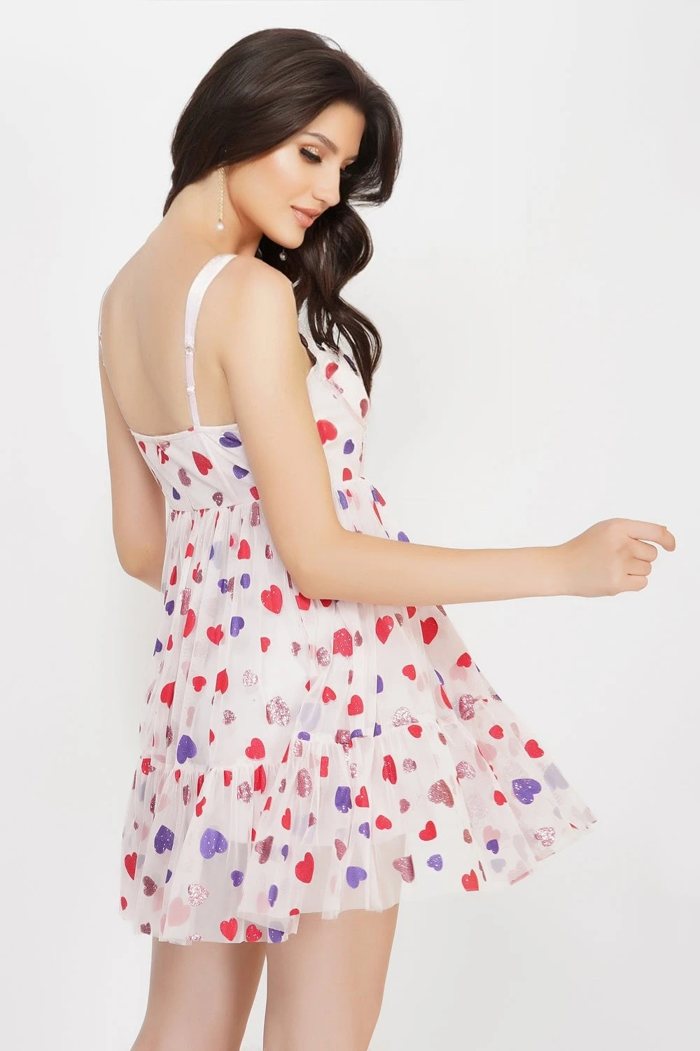 Bibi Corset Mini Dress In Pink Heart 4 Bibi Corset Mini Dress In Pink Heart - Image 2