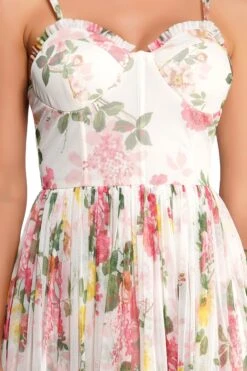 Dane Floral Tulle Corset Midi Dress 12 Dane Floral Tulle Corset Midi Dress -Tulle Clothing 1 5 fc4f59f7 f3bd 4f5b 933d 7eae3f952571