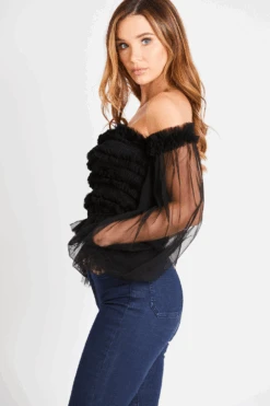 Rolf Black Mesh Top -Tulle Clothing 1 f1e14987 53e9 48ca 9b6a a3efe21d4bc8