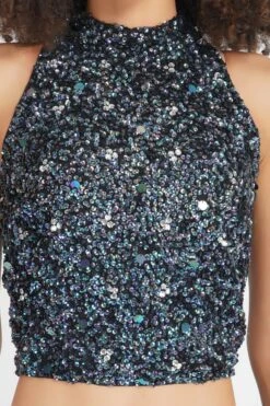 Gui Picasso Black Sequin Top -Tulle Clothing 21 4