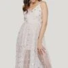 Poppy Mesh Midi Dress In Pink -Tulle Clothing 25 7ccaa530 e836 4601 8728 ca072c096f33