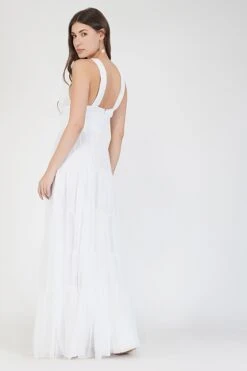 Dreamy White Crisscross Front Maxi Dress -Tulle Clothing 2 5 3e7ee20a f9e4 4bda bc40 5e08d01cd416