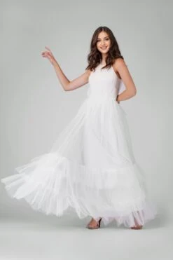 Safa Bridal Tulle Gown In Ivory -Tulle Clothing 2 8 Copy