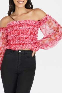 Rolf Top In Red Print -Tulle Clothing 2 ec803016 a6ad 47be 92eb 3acf2b81803e