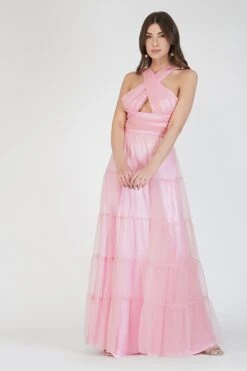Dreamy Pink Crisscross Front Maxi Dress 10 Dreamy Pink Crisscross Front Maxi Dress -Tulle Clothing 3 1 fd8c8889 8cf2 4f7c bd9b a576ffec9a21
