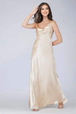 Sienna Champagne Bridesmaid Dress -Tulle Clothing 3 23 Copy