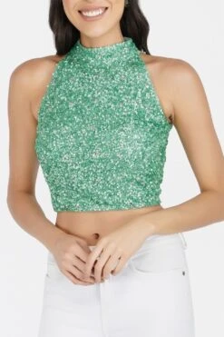 Gui Pastel Green Sequin Top -Tulle Clothing 3 fe6a13d1 2a50 4ce6 8018 66a8ab16f101