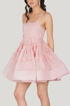 Bethan Cotton Mini In Pink -Tulle Clothing 51