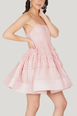 Bethan Cotton Mini In Pink -Tulle Clothing 52