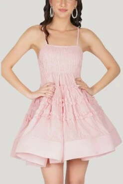 Bethan Cotton Mini In Pink -Tulle Clothing 54