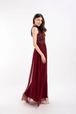 Gui Burgundy Bridesmaid Dress -Tulle Clothing 5 2 Copy