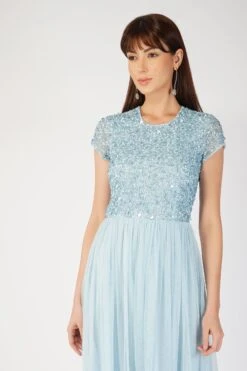 Picasso Short Sleeve Blue Bridesmaid Dress -Tulle Clothing 5 5 1b6e9d99 00c8 44b0 ba26 c34c64c32d05