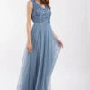Picasso V Embellished Blue Bridesmaid Dress 2 Picasso V Embellished Blue Bridesmaid Dress -Tulle Clothing 5 8 Copy