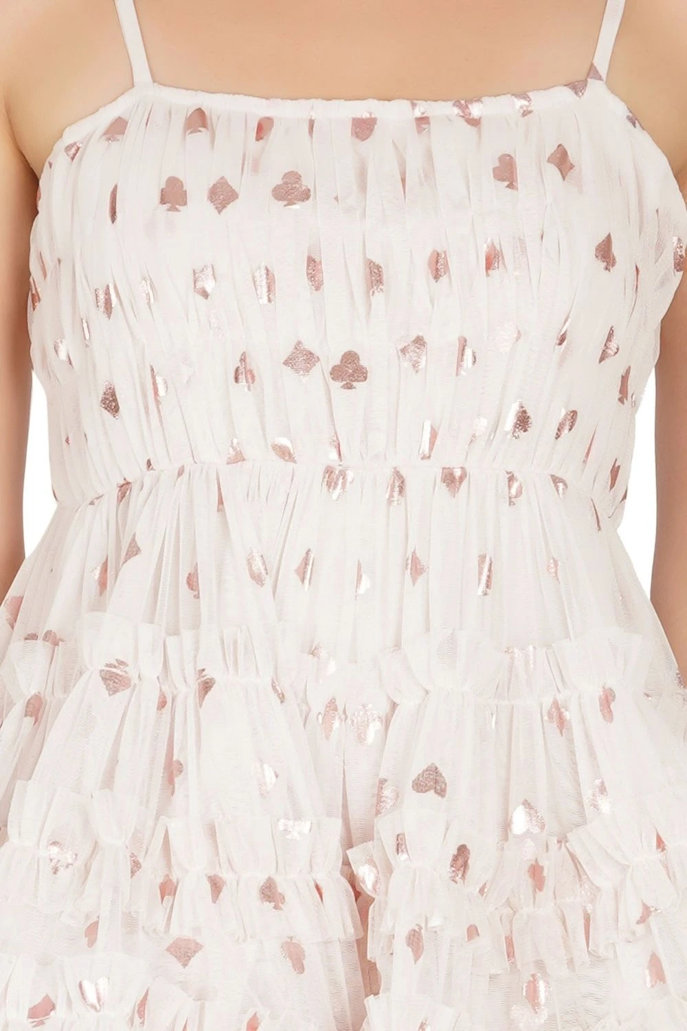 Bethan Tulle Mini In Pink Card Print 7 Bethan Tulle Mini In Pink Card Print - Image 5