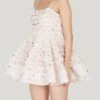Bethan Tulle Mini In Pink Card Print -Tulle Clothing 68