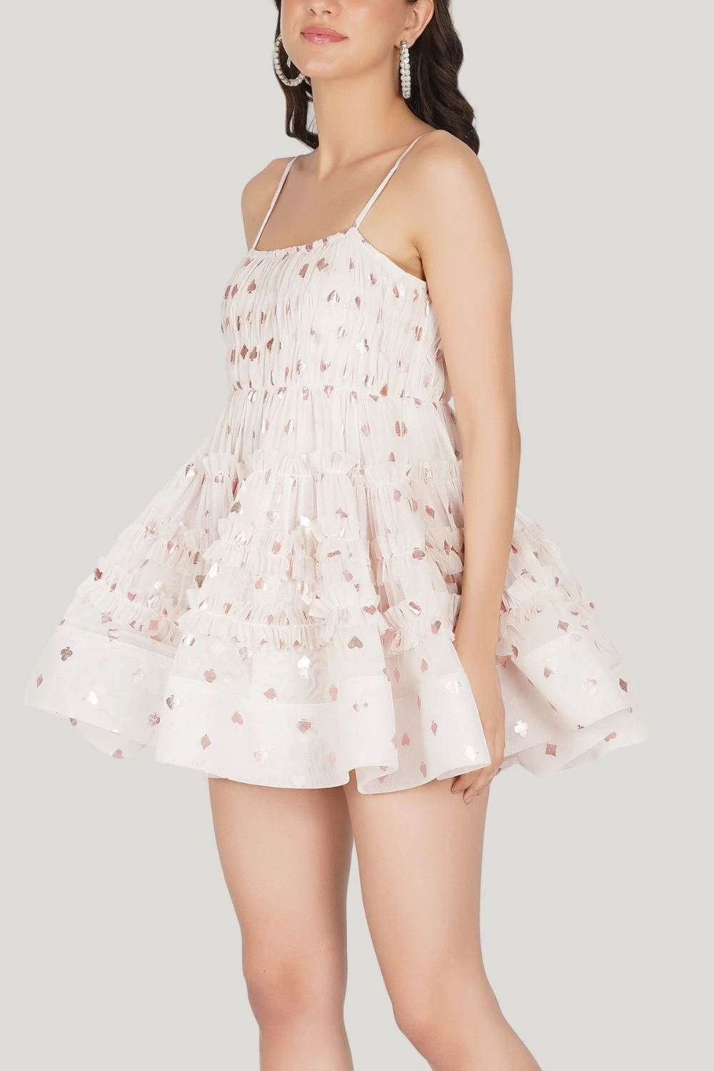 Bethan Tulle Mini In Pink Card Print 3 Bethan Tulle Mini In Pink Card Print