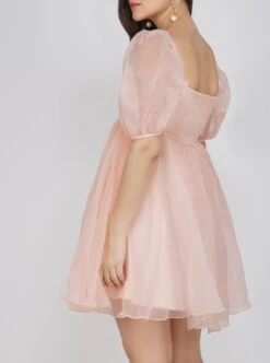 Melanie Pink Puff Sleeve Dress 9 Melanie Pink Puff Sleeve Dress -Tulle Clothing 6 1 530c1267 ea51 4876 9f6c c4e2bfacfca2