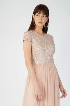 Picasso Short Sleeve Blush Pink Bridesmaid Dress -Tulle Clothing 7 1 327f023b 8878 43d8 b959 27723b941012