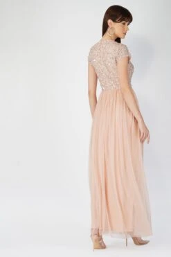 Picasso Short Sleeve Blush Pink Bridesmaid Dress -Tulle Clothing 7 2 0cb41a5d 688b 4f24 8a47 db39b2b88198