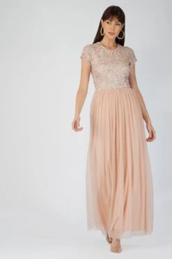 Picasso Short Sleeve Blush Pink Bridesmaid Dress -Tulle Clothing 7 3 dc6463b9 bd4b 4af4 8066 8c234ab8b10d