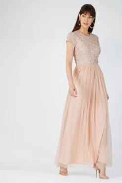 Picasso Short Sleeve Blush Pink Bridesmaid Dress -Tulle Clothing 7 5 9d89db1e ffa8 4251 9088 6378c29b6a0c