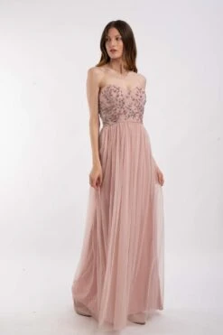 Riva Embellished Corset Maxi Dress In Pink -Tulle Clothing 8 3182e687 ab27 4cec 8e06 1b2495675caa