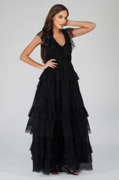 Alexandra Black Tulle Maxi Dress -Tulle Clothing ALexandraBlack 3
