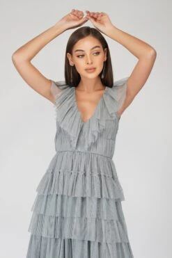 Alexandra Blue Tulle Maxi Dress 9 Alexandra Blue Tulle Maxi Dress -Tulle Clothing Alexandrablue 3 Copy