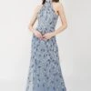 Arina Blue Embellished Maxi Dress -Tulle Clothing ArinaMaxiDress 2
