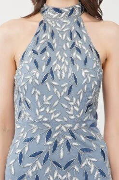 Arina Blue Embellished Maxi Dress -Tulle Clothing ArinaMaxiDress 5