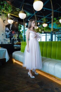 Butterfly Nude Tulle Midi Dress -Tulle Clothing ButterflyNude 4