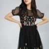 Dahlia Black Embroidered Dress -Tulle Clothing DahliaLB L 97 2 edited