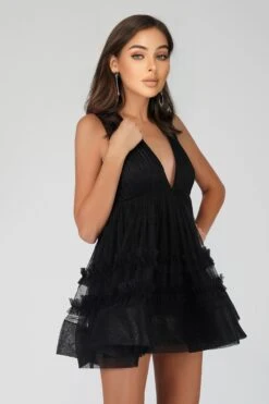 Ivy Black Tulle Mini Dress 10 Ivy Black Tulle Mini Dress -Tulle Clothing DecImages 22 Copy