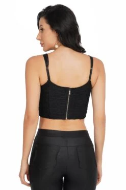 Devon Black Lace Corset Top -Tulle Clothing DevonTop 1