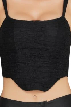 Devon Black Lace Corset Top -Tulle Clothing DevonTop 6