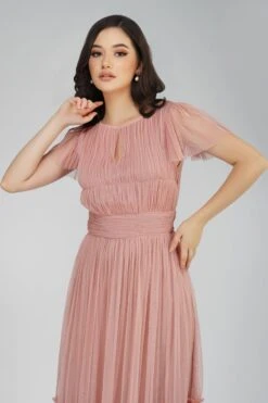 Diva Mink Tulle Bridesmaid Dress -Tulle Clothing DivaDressPInk 3