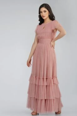 Diva Mink Tulle Bridesmaid Dress -Tulle Clothing DivaDressPInk 4