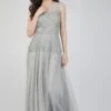 Lilith Floral Embellished Maxi Dress In Grey -Tulle Clothing FairyTaleDresses 42 edited