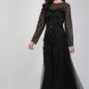 Luciene Long Sleeve Embellished Maxi Dress In Black -Tulle Clothing FairyTaleDresses 48 edited